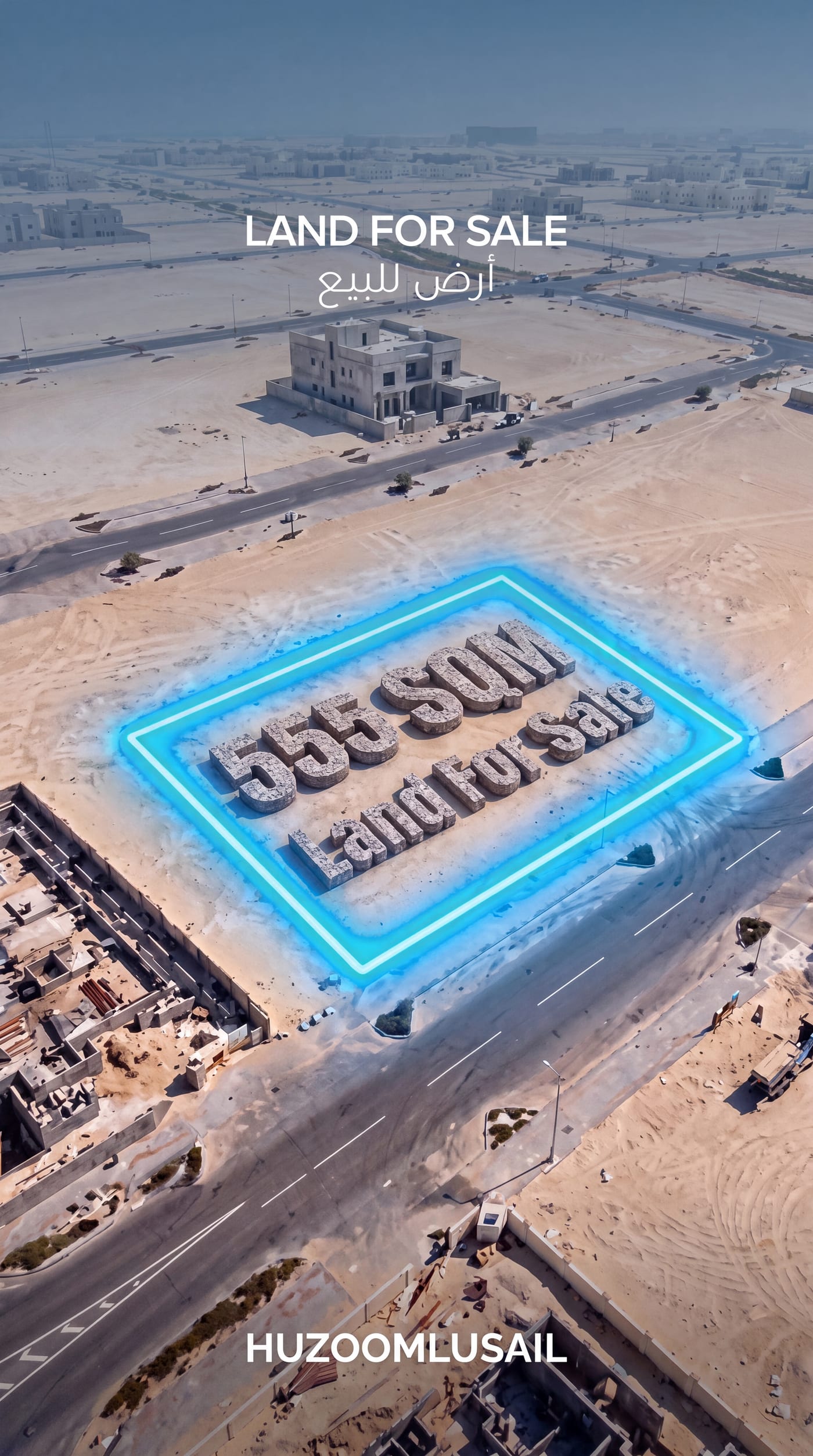 555 SQM plot for sale in Huzoom Lusail